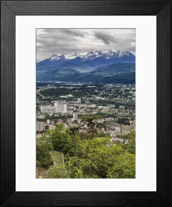 Framed Print : View from la Bastille, Grenoble, Rhone-Alpes region, department of Isere, France Framed Print : View from la Bastille, Grenoble, Rhone-Alpes region, department of Isere, France