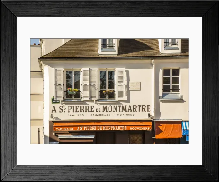 Framed Print : Shuttered windows, Montmartre, Paris, France Framed Print : Shuttered windows, Montmartre, Paris, France