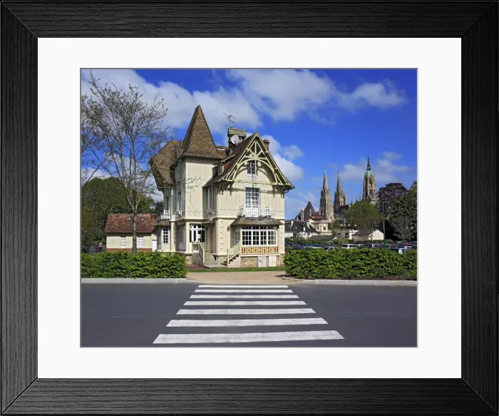 Framed Print : Bayeux, Calvados department, Lower Normandy, France Framed Print : Bayeux, Calvados department, Lower Normandy, France