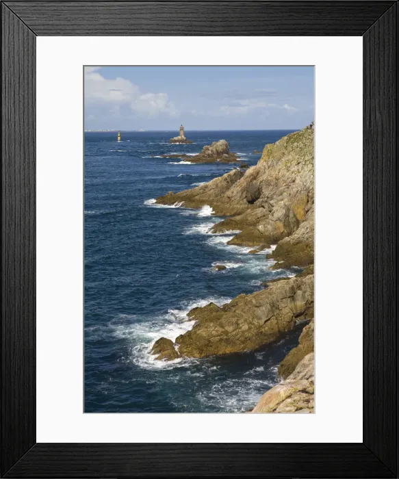 Framed Print : La Vieille lighthouse & Pointe du Raz, Cape Sizun, Finistere region, Brittany, France, RF Framed Print : La Vieille lighthouse & Pointe du Raz, Cape Sizun, Finistere region, Brittany, France, RF
