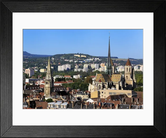 Framed Print : View of city from Philippe le Bon Tower, Dijon, Ca'te-d Or departement, Burgundy Framed Print : View of city from Philippe le Bon Tower, Dijon, Ca'te-d Or departement, Burgundy