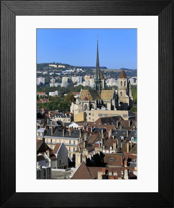 Framed Print : View of city from Philippe le Bon Tower, Dijon, Ca'te-d Or departement, Burgundy Framed Print : View of city from Philippe le Bon Tower, Dijon, Ca'te-d Or departement, Burgundy