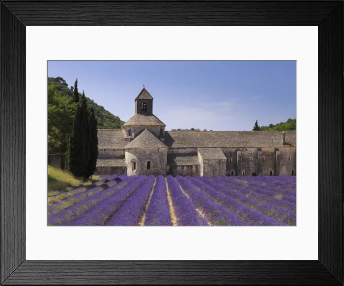 Framed Print : France, Provence Alps Cote d Azur, Haute Provence, Cistercian monastery of Senanque