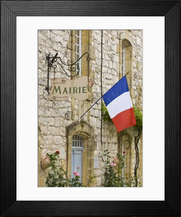 Framed Print : Mairie, Monpazier, Dordogne, France Framed Print : Mairie, Monpazier, Dordogne, France