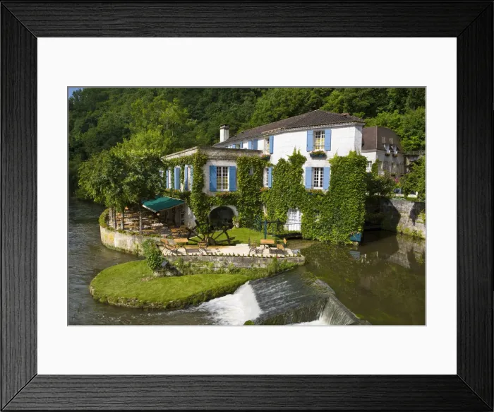Framed Print : Le Moulin de l Abbaye, Brantome, Dordogne, France Framed Print : Le Moulin de l Abbaye, Brantome, Dordogne, France