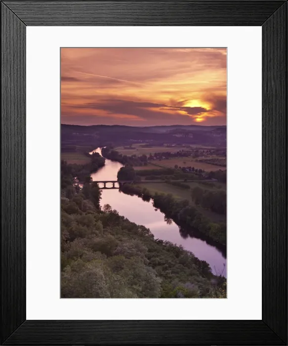 Framed Print : Dordogne River, Dordogne, Aquitaine, France Framed Print : Dordogne River, Dordogne, Aquitaine, France
