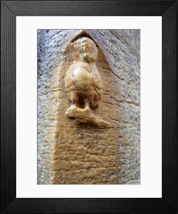 Framed Print : La Chouette ( The Owl ) at Notre Dame de Dijon, Dijon, Ca'te-d Or