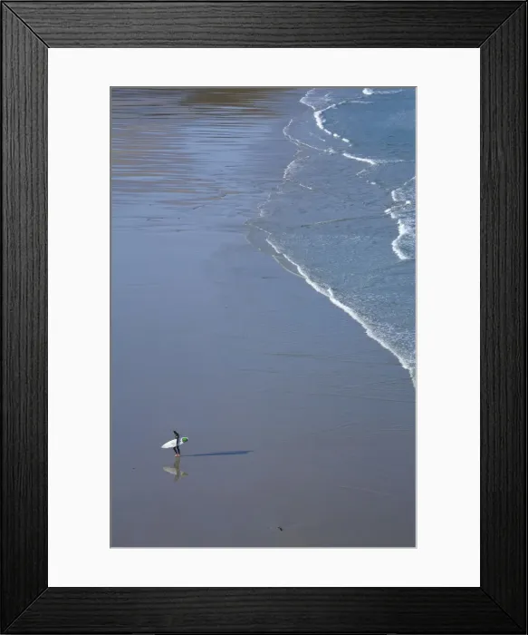 Framed Print : Surfer, Baie des Trepasses (Dead mens Bay), Pointe du Raz, Cape Sizun, Finistere Framed Print : Surfer, Baie des Trepasses (Dead mens Bay), Pointe du Raz, Cape Sizun, Finistere