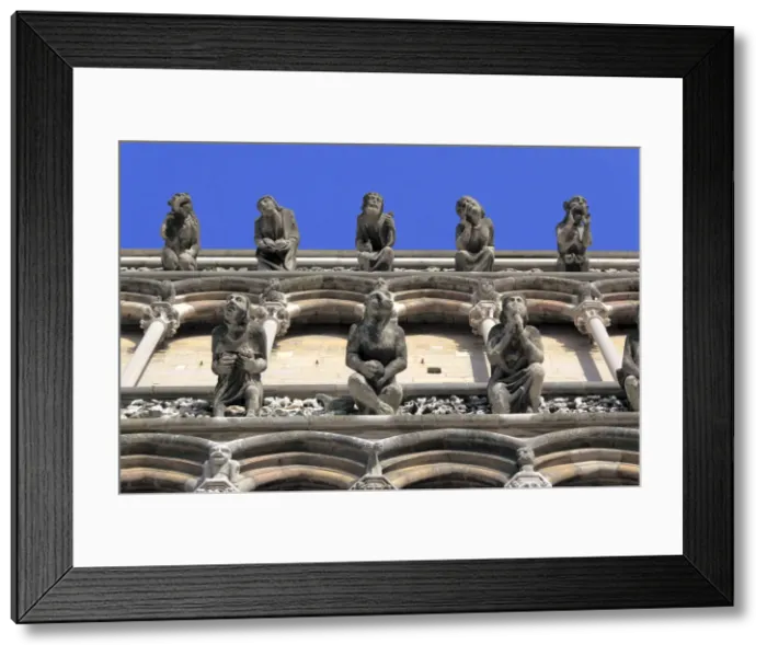 Framed Print : Gargoyles on facade of cathedral Notre Dame, Dijon, Ca'te-d Or departement, Burgundy Framed Print : Gargoyles on facade of cathedral Notre Dame, Dijon, Ca'te-d Or departement, Burgundy