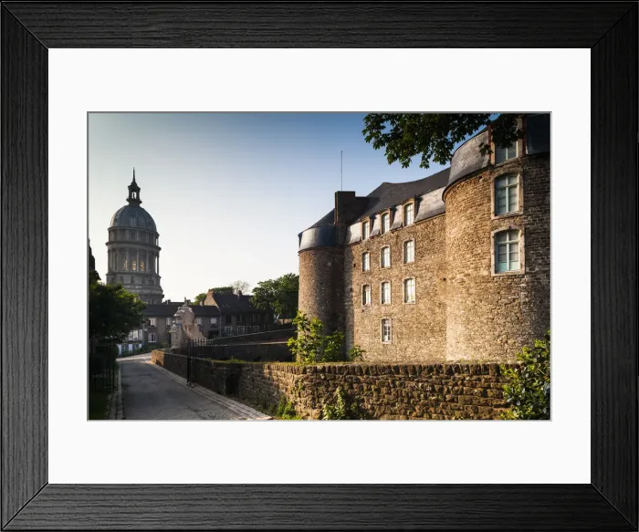 Framed Print : France, Nord-Pas de Calais Region, Boulogne sur Mer, Haut Ville, Upper City, Basilique