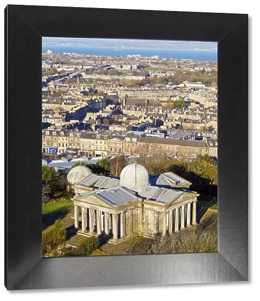 UK, Scotland, Lothian, Edinburgh, Calton Hill, Collective City Observatory viewed