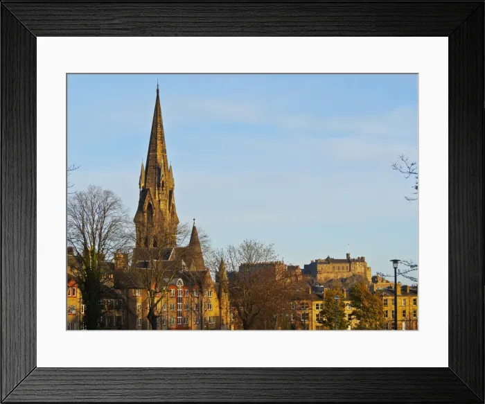 Framed Print : UK, Scotland, Lothian, Edinburgh, View of the Barclay Viewforth Church and the Edinburgh Framed Print : UK, Scotland, Lothian, Edinburgh, View of the Barclay Viewforth Church and the Edinburgh