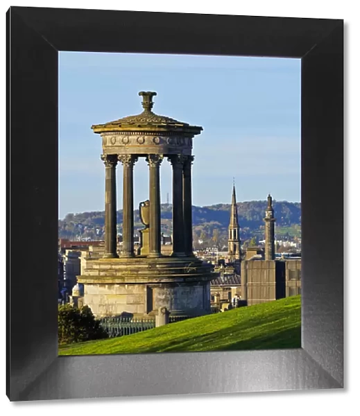 UK, Scotland, Lothian, Edinburgh, Calton Hill, Dugald Stewart Monument
