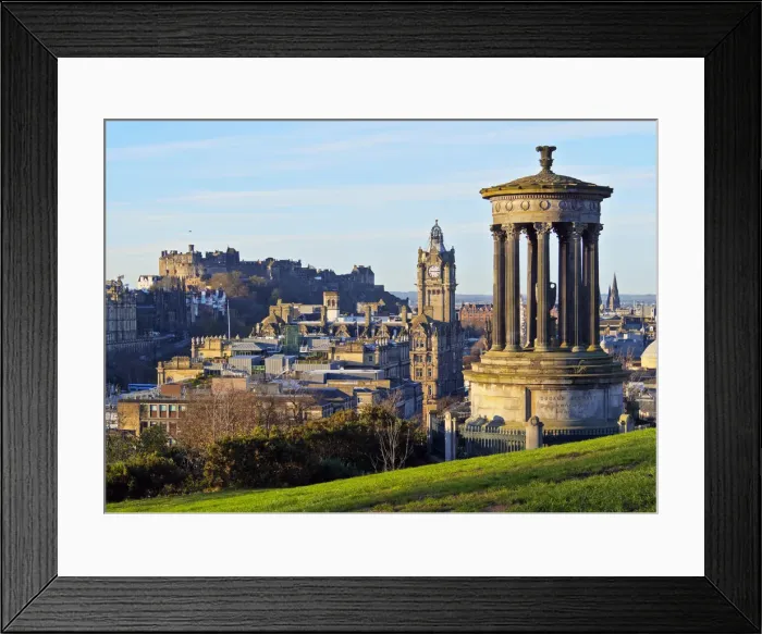 Framed Print : UK, Scotland, Lothian, Edinburgh, Calton Hill, View of the Dugald Stewart Monument Framed Print : UK, Scotland, Lothian, Edinburgh, Calton Hill, View of the Dugald Stewart Monument