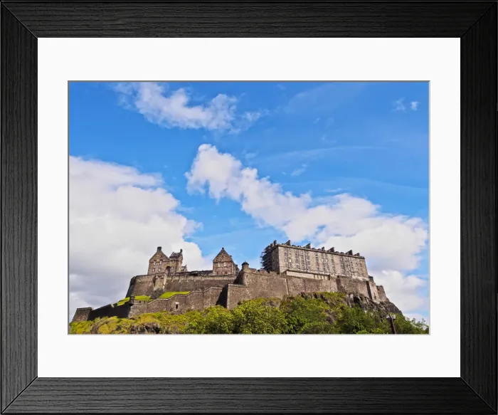 Framed Print : UK, Scotland, Lothian, Edinburgh, View of the Castle Framed Print : UK, Scotland, Lothian, Edinburgh, View of the Castle
