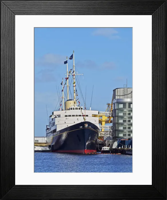 Framed Print : UK, Scotland, Lothian, Edinburgh, Leith, Ocean Terminal, View of the Royal Yacht Britannia Framed Print : UK, Scotland, Lothian, Edinburgh, Leith, Ocean Terminal, View of the Royal Yacht Britannia