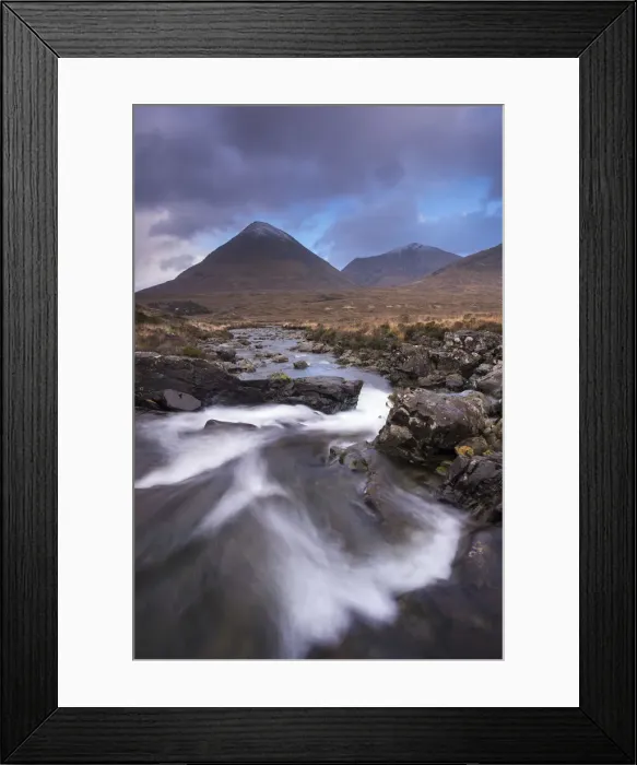 Framed Print : Allt Dearg Mor River looking towards Glamaig mountain, Glen Sligachan, Isle of Skye Framed Print : Allt Dearg Mor River looking towards Glamaig mountain, Glen Sligachan, Isle of Skye