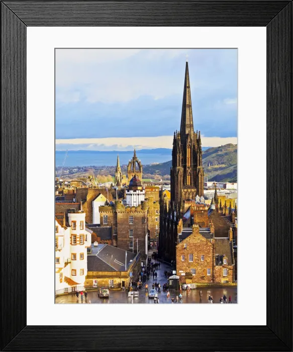 Framed Print : UK, Scotland, Lothian, Edinburgh, Old Town viewed from the Edinburgh Castle Framed Print : UK, Scotland, Lothian, Edinburgh, Old Town viewed from the Edinburgh Castle