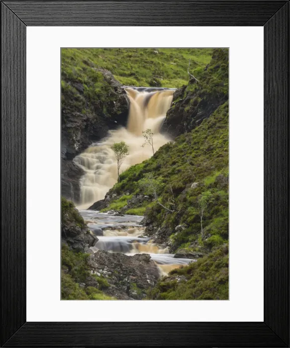 Framed Print : Europe, Great Britain, United Kingdom, Scotland, Lochinver, Dundonnell, waterfall Framed Print : Europe, Great Britain, United Kingdom, Scotland, Lochinver, Dundonnell, waterfall