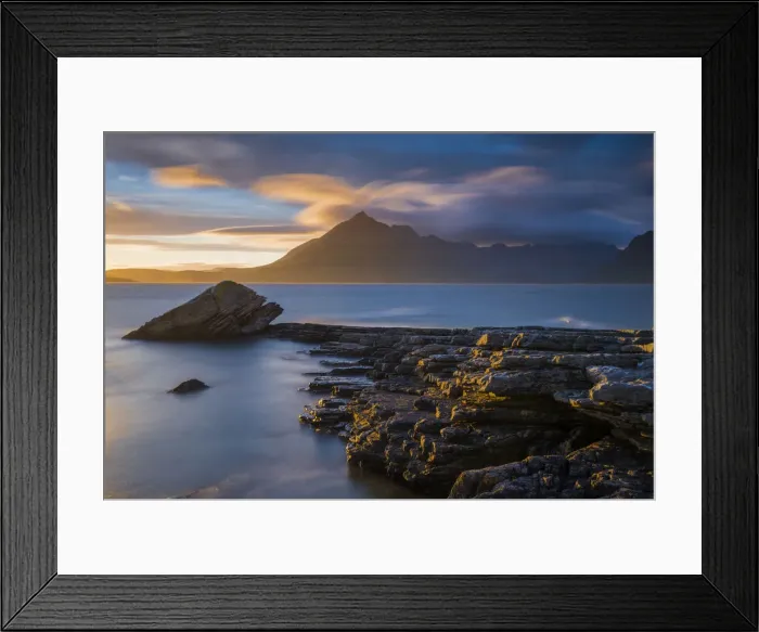 Framed Print : The Cuillins at Sunset, Elgol, Isle of Skye, Scotland Framed Print : The Cuillins at Sunset, Elgol, Isle of Skye, Scotland