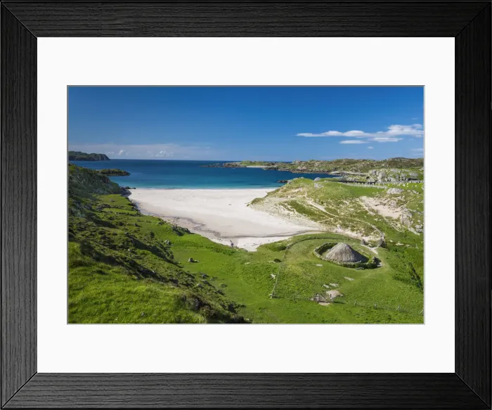 Framed Print : Bosta Iron Age House, Isle of Lewis, Outer Hebrides, Scotland