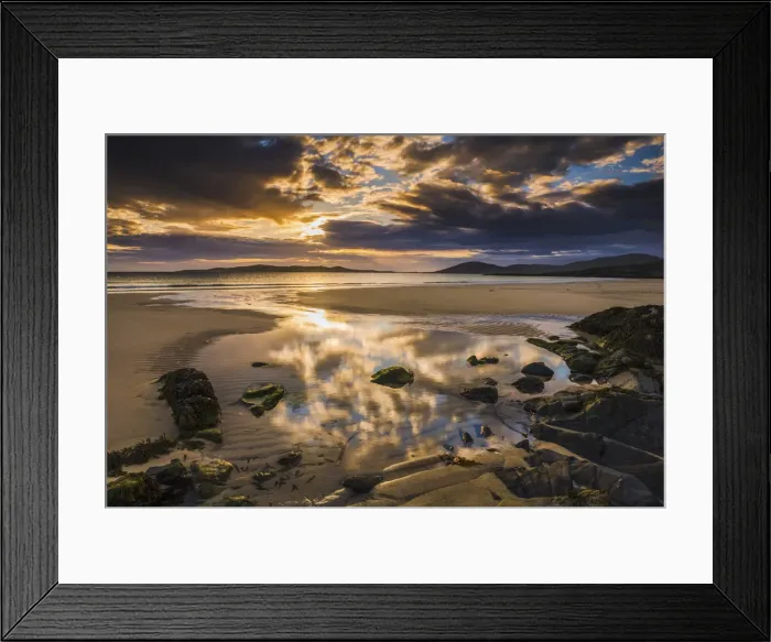 Framed Print : Sunset Over Horgabost Beach, Isle of Harris, Outer Hebrides, Scotland Framed Print : Sunset Over Horgabost Beach, Isle of Harris, Outer Hebrides, Scotland