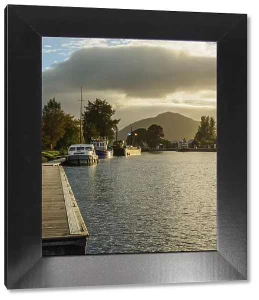 UK, Scotland, Fort William, View of the Caledonian Canal