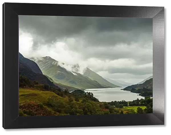 UK, Scotland, Highlands, Glenfinnan, View of the Loch Shiel