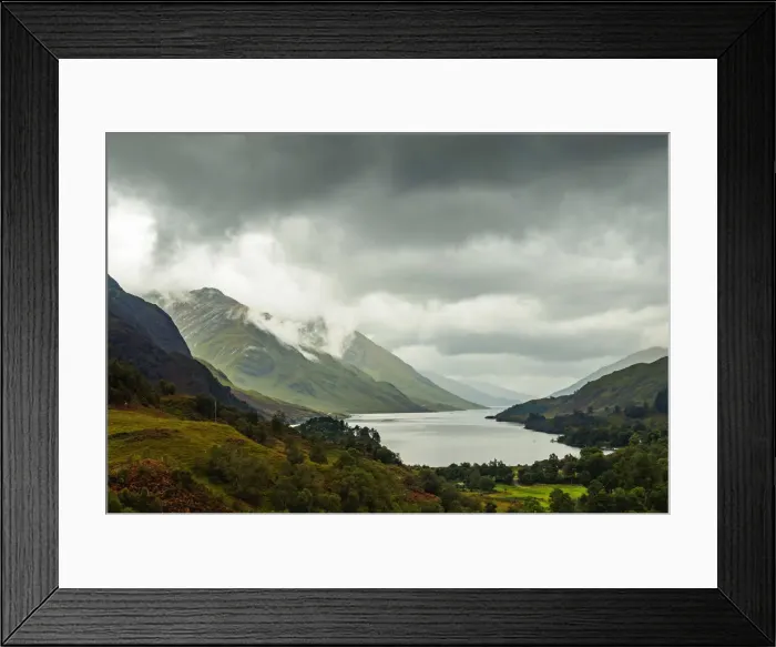 Framed Print : UK, Scotland, Highlands, Glenfinnan, View of the Loch Shiel Framed Print : UK, Scotland, Highlands, Glenfinnan, View of the Loch Shiel