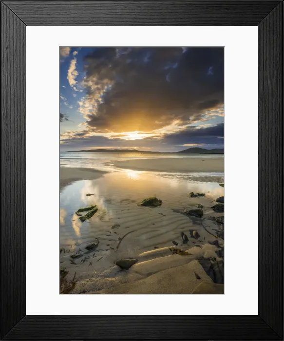 Framed Print : Sunset Over Horgabost Beach, Isle of Harris, Outer Hebrides, Scotland Framed Print : Sunset Over Horgabost Beach, Isle of Harris, Outer Hebrides, Scotland
