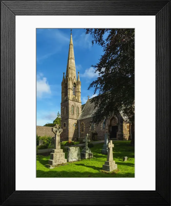 Framed Print : UK, Scotland, Fort William, View of the Saint Andrews Church
