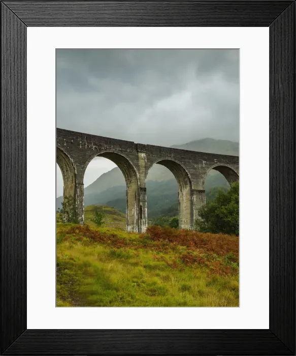 Framed Print : UK, Scotland, Highlands, View of the Glenfinnan Viaduct Framed Print : UK, Scotland, Highlands, View of the Glenfinnan Viaduct