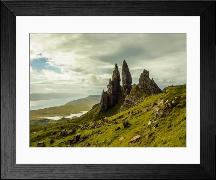 Framed Print : UK, Scotland, Highlands, Isle of Skye, View of the Old Man of Storr Framed Print : UK, Scotland, Highlands, Isle of Skye, View of the Old Man of Storr