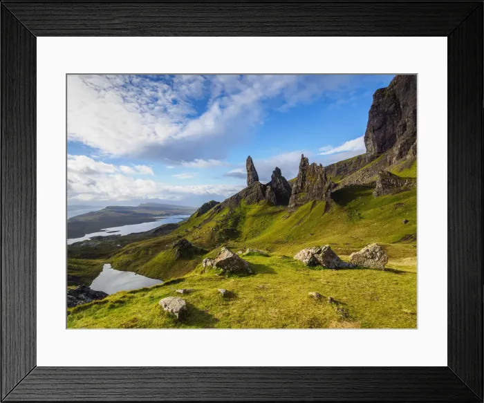 Framed Print : UK, Scotland, Highlands, Isle of Skye, View of the Old Man of Storr Framed Print : UK, Scotland, Highlands, Isle of Skye, View of the Old Man of Storr