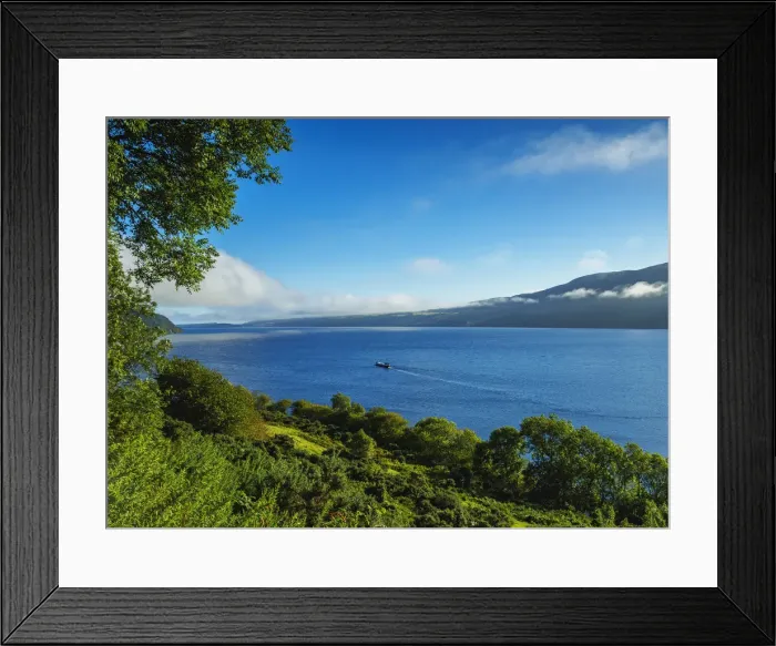 Framed Print : UK, Scotland, Highlands, Drumnadrochit, Landscape of the Loch Ness Framed Print : UK, Scotland, Highlands, Drumnadrochit, Landscape of the Loch Ness