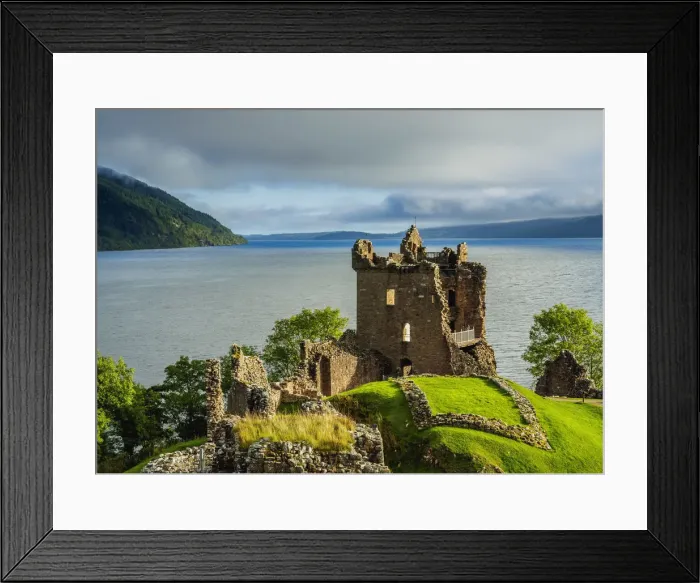 Framed Print : UK, Scotland, Highlands, Urquhart Castle and Loch Ness Framed Print : UK, Scotland, Highlands, Urquhart Castle and Loch Ness