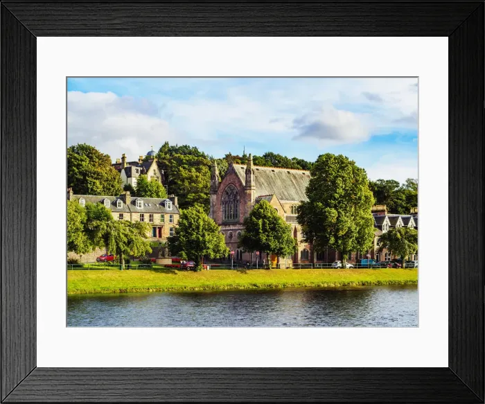 Framed Print : UK, Scotland, Inverness, View towards the Ness Bank Church Framed Print : UK, Scotland, Inverness, View towards the Ness Bank Church