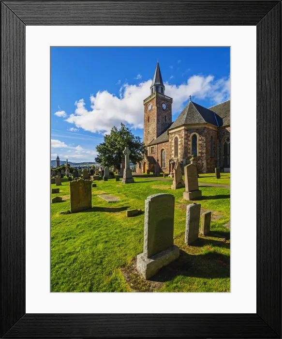 Framed Print : UK, Scotland, Inverness, View of the Old High Church