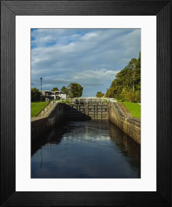 Framed Print : UK, Scotland, Fort William, Banavie, View of the Neptunes Staircase Locks Framed Print : UK, Scotland, Fort William, Banavie, View of the Neptunes Staircase Locks