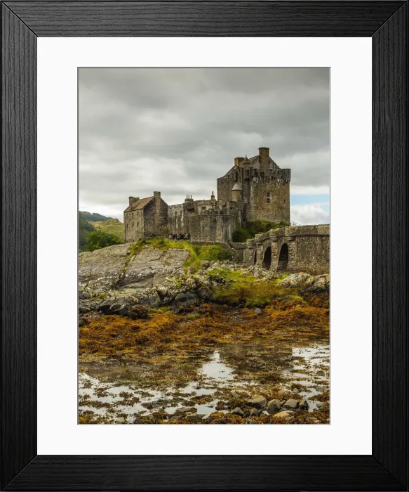 Framed Print : UK, Scotland, Highlands, Dornie, View of the Eilean Donan Castle Framed Print : UK, Scotland, Highlands, Dornie, View of the Eilean Donan Castle
