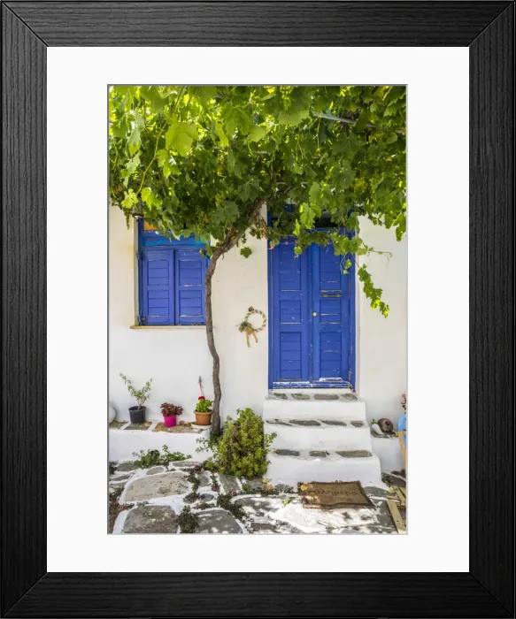 Framed Print : Lefkes Village, Paros, Cyclade Islands, Greece Framed Print : Lefkes Village, Paros, Cyclade Islands, Greece