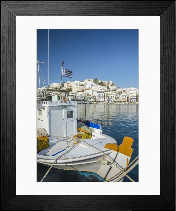 Framed Print : Naxos Town, Naxos, Cyclade Islands, Greece Framed Print : Naxos Town, Naxos, Cyclade Islands, Greece