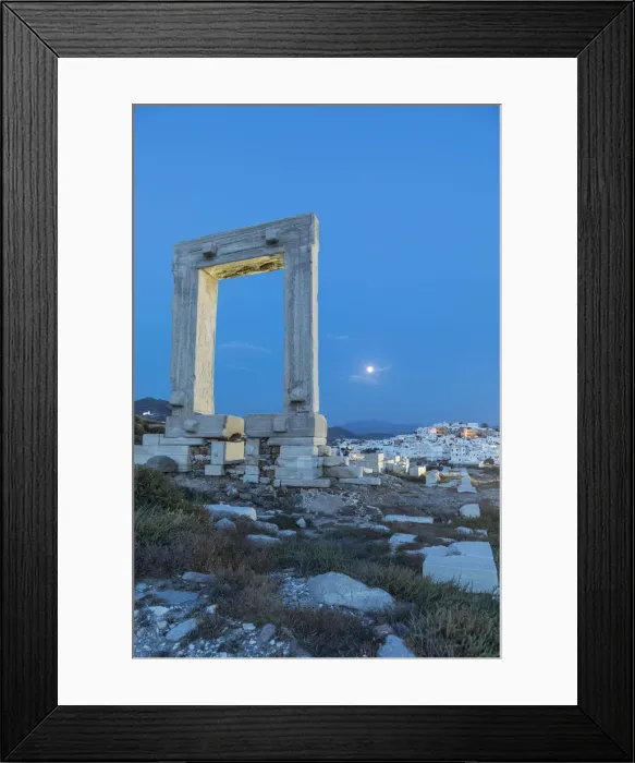 Framed Print : Temple of Apollo, Naxos Town, Naxos, Cyclade Islands, Greece