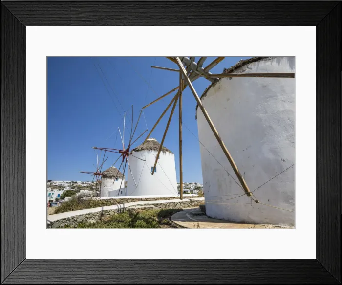 Framed Print : Windmills of Kato Mili, Mykonos Town, Mykonos, Cyclade Islands, Greece Framed Print : Windmills of Kato Mili, Mykonos Town, Mykonos, Cyclade Islands, Greece