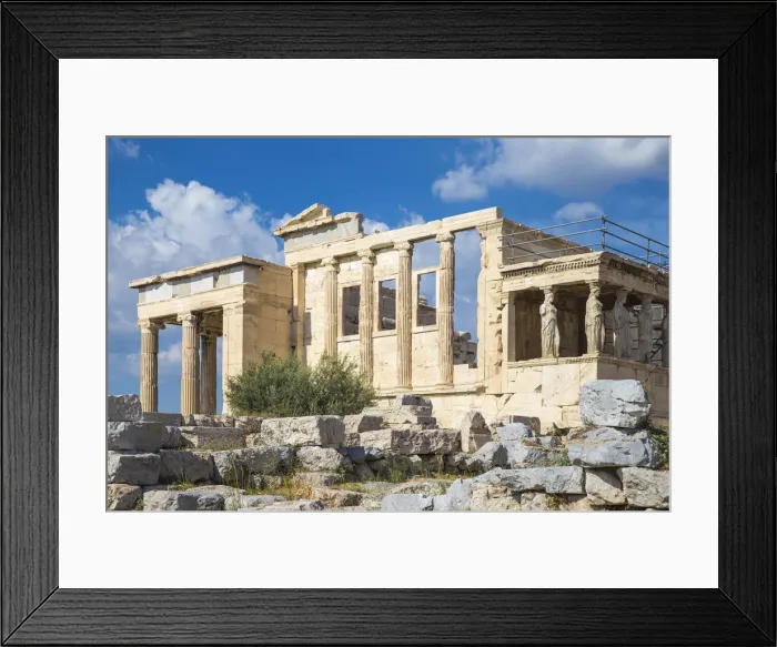 Framed Print : Greece, Attica, Athens, The Acropolis, The Erechtheion, Porch of the Caryatids Framed Print : Greece, Attica, Athens, The Acropolis, The Erechtheion, Porch of the Caryatids