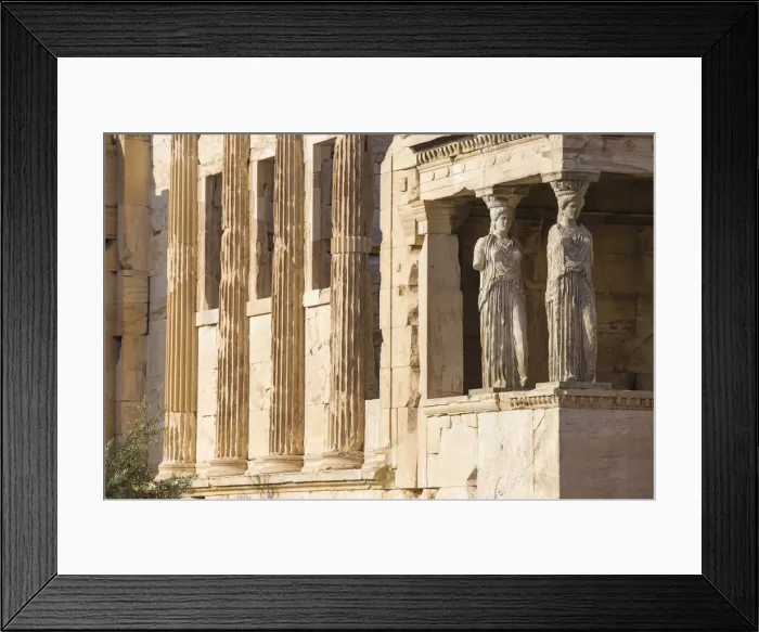 Framed Print : Greece, Attica, Athens, The Acropolis, The Erechtheion, Porch of the Caryatids