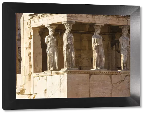 Greece, Attica, Athens, The Acropolis, The Erechtheion, Porch of the Caryatids