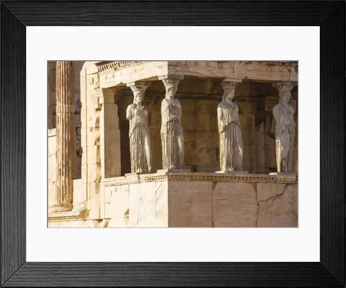 Framed Print : Greece, Attica, Athens, The Acropolis, The Erechtheion, Porch of the Caryatids Framed Print : Greece, Attica, Athens, The Acropolis, The Erechtheion, Porch of the Caryatids