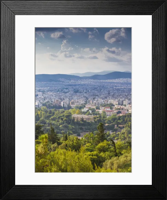 Framed Print : Greece, Attica, Athens, View of The Agora, Temple of Hephaestus Framed Print : Greece, Attica, Athens, View of The Agora, Temple of Hephaestus