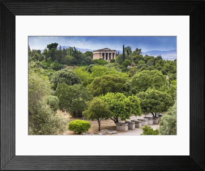 Framed Print : Greece, Attica, Athens, View of The Agora, Temple of Hephaestus Framed Print : Greece, Attica, Athens, View of The Agora, Temple of Hephaestus